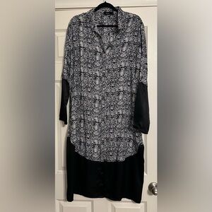 Rina Long Sleeve Button Shirt Dress